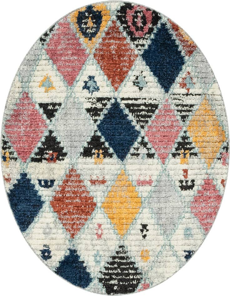 Detail image of 4' x 4' Morocco Round Rug