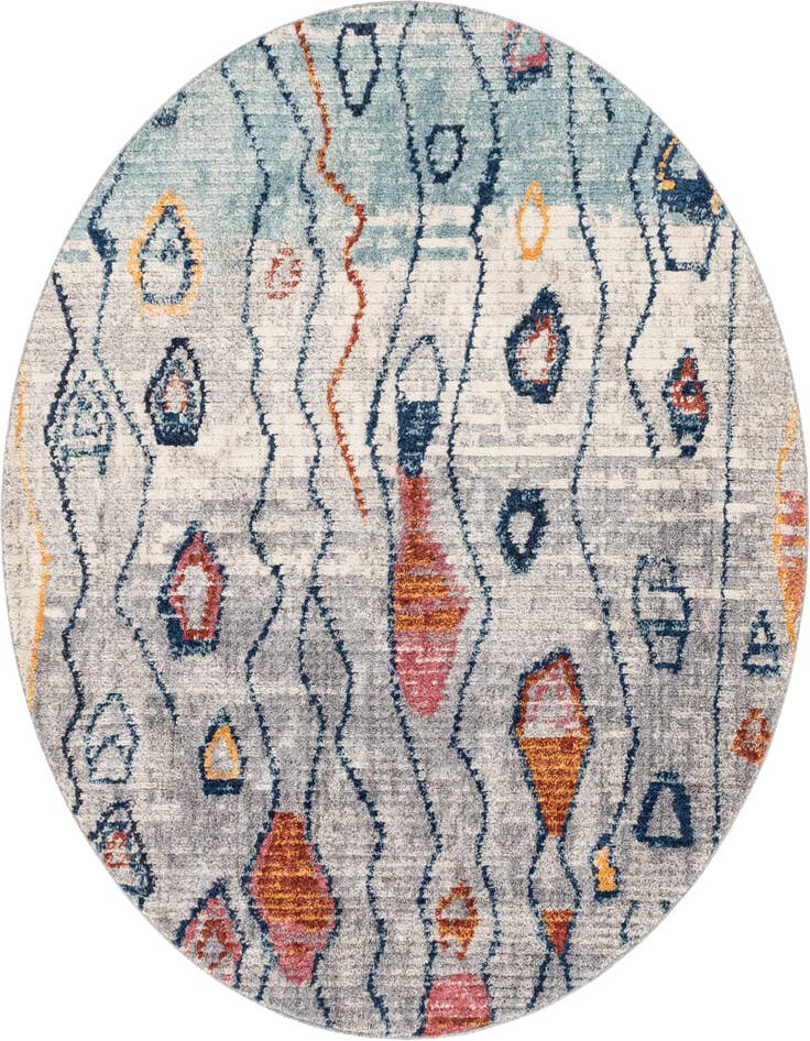 Detail image of 7' x 7' Morocco Round Rug