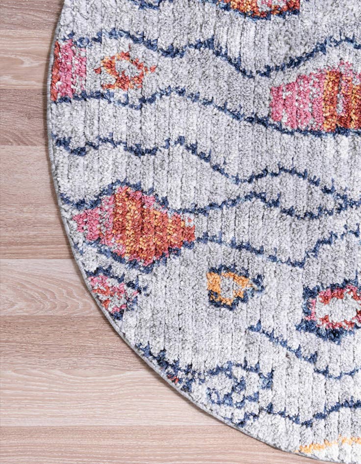 Detail image of 4' x 4' Morocco Round Rug