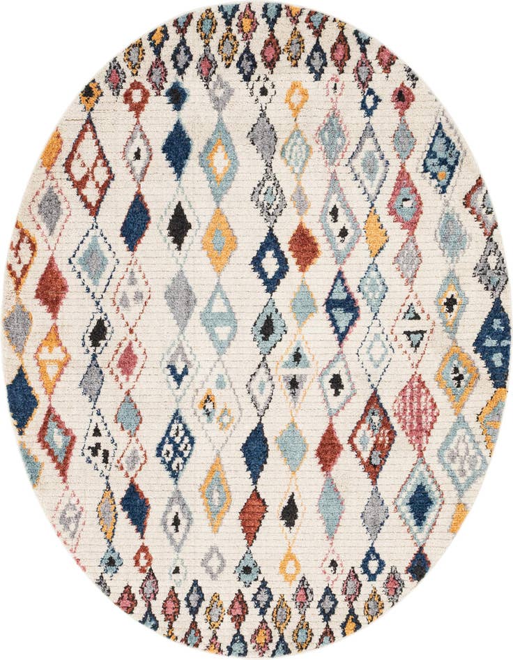 Detail image of 7' x 7' Morocco Round Rug