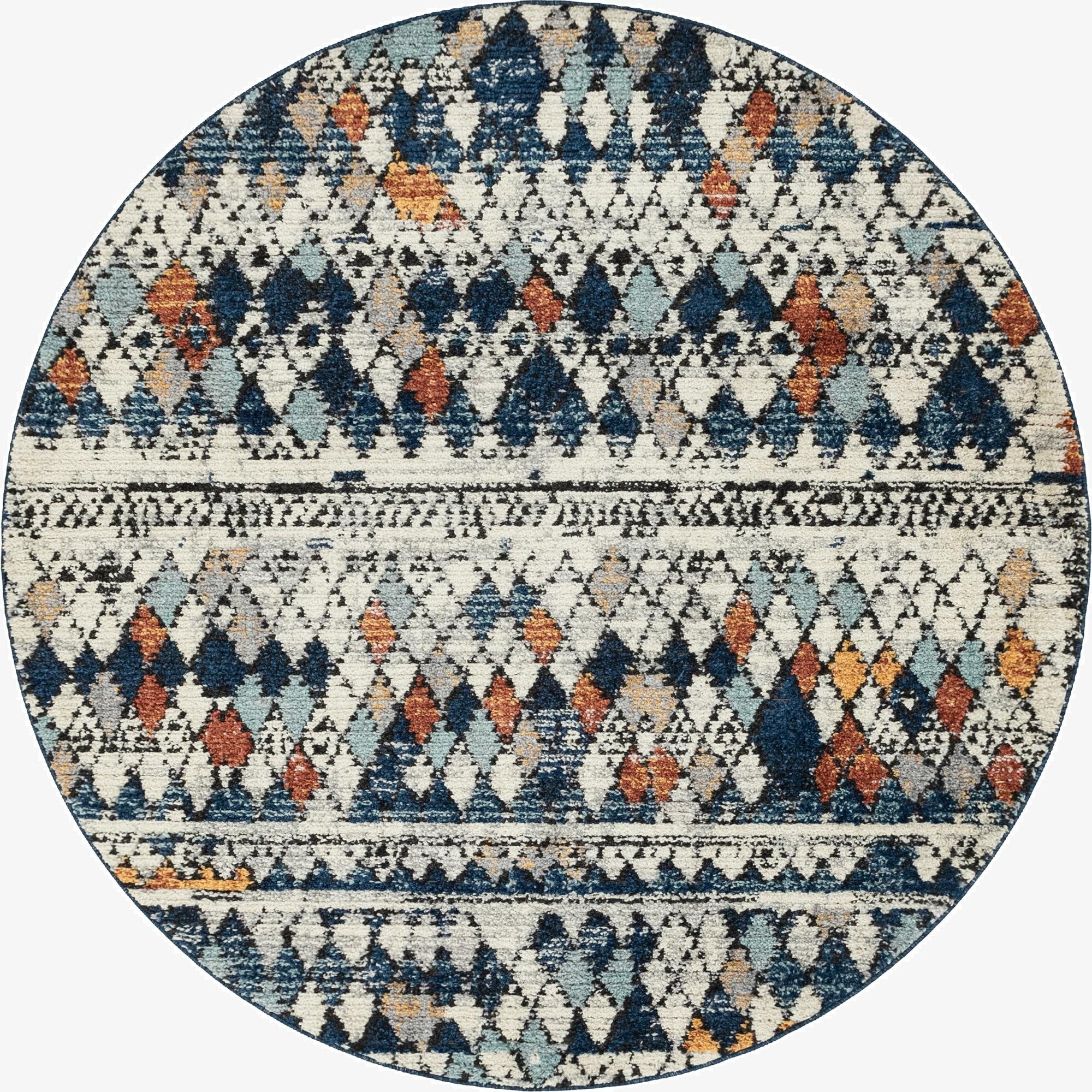 7' x 7' Morocco Round Rug