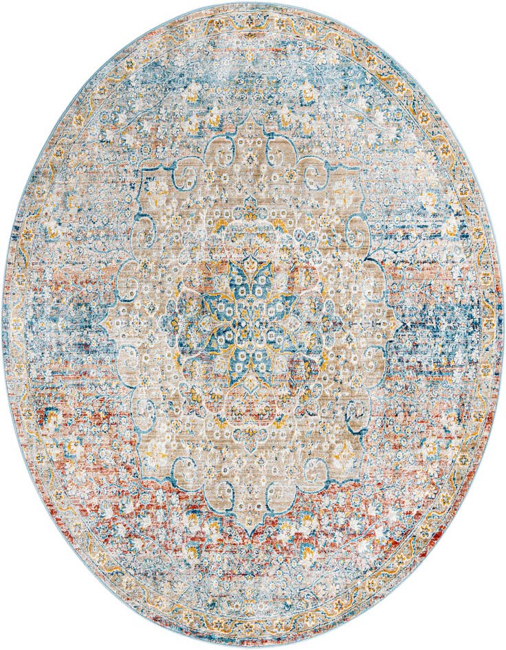 Detail image of 7' x 7' Newport Round Rug