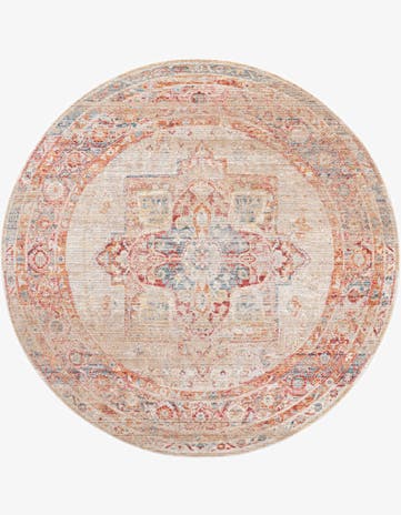 3' 3 x 3' 3 Noble Round Rug