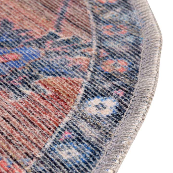 3' 3 x 3' 3 Washable Nostalgia Round Rug
