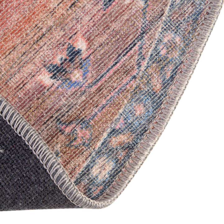 3' 3 x 3' 3 Washable Nostalgia Round Rug