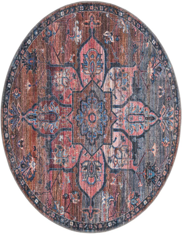 Detail image of 5' 3 x 5' 3 Nostalgia Round Rug