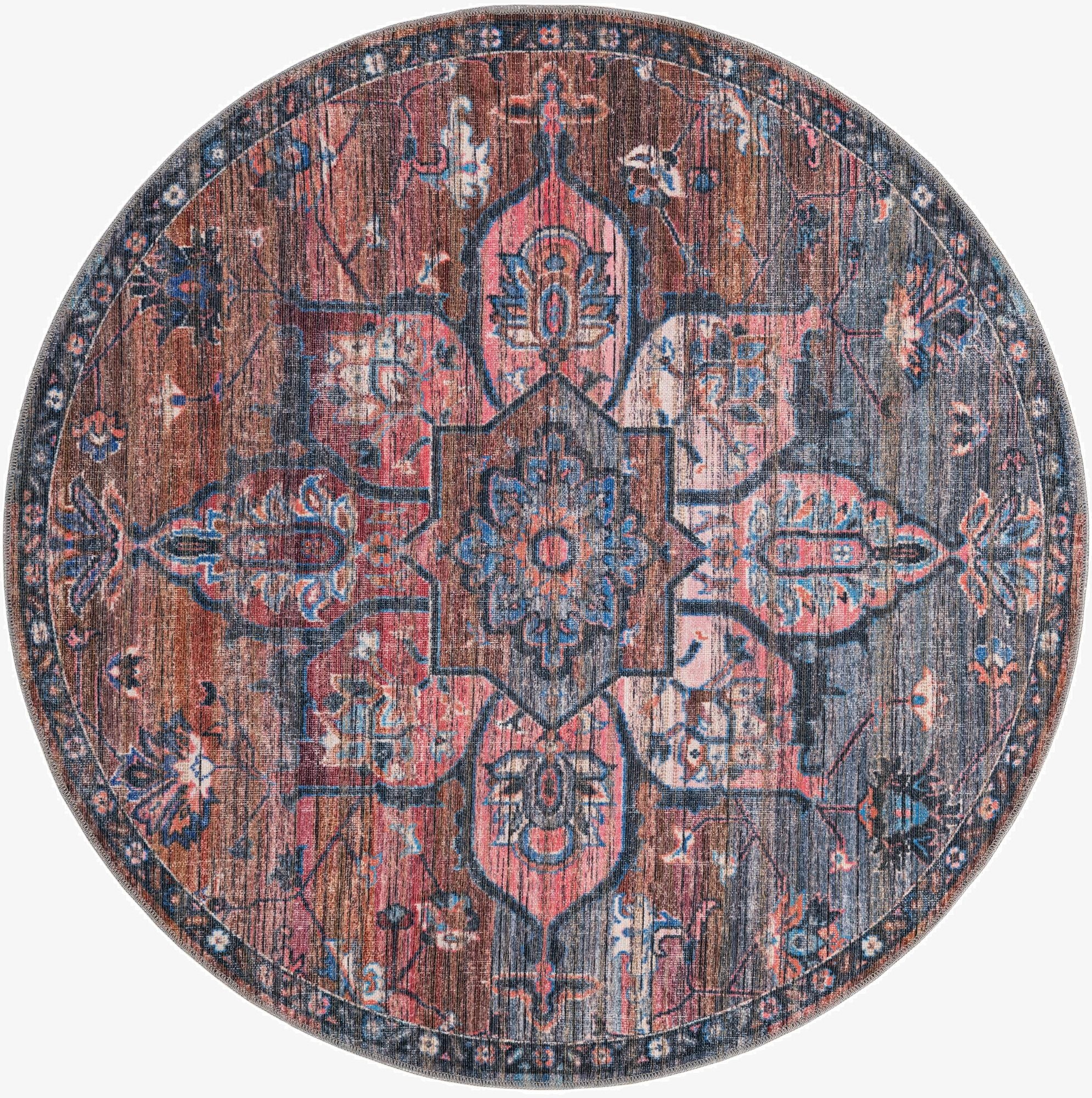 5' 3 x 5' 3 Nostalgia Round Rug