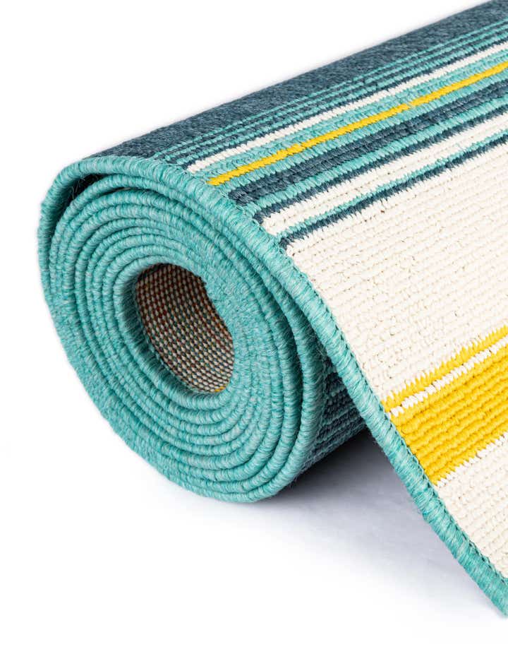 3' x 3' Easy-Clean Border Indoor / Outdoor Round Rug