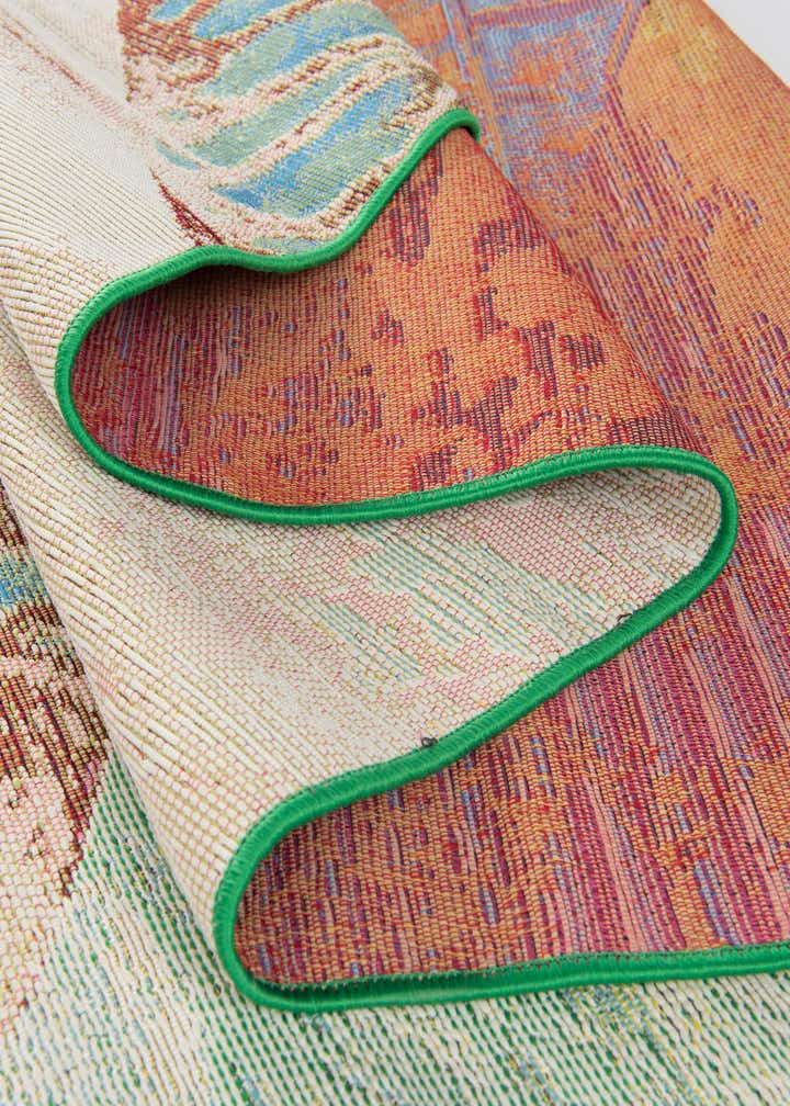 12' x 12' Easy-Clean Botanical Indoor / Outdoor Round Rug