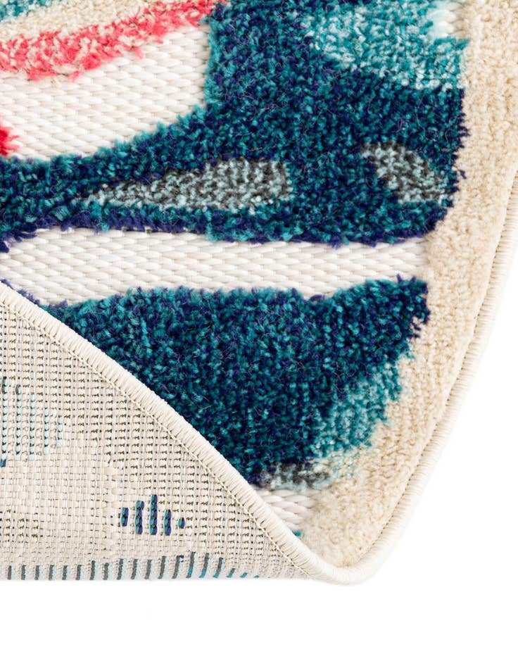 Detail image of 3' x 3'  Washable Casablanca Indoor / Outdoor Round Rug