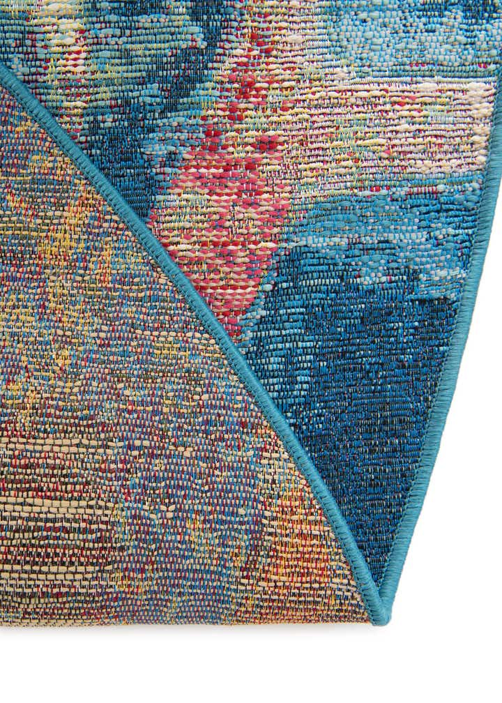 7' 10 x 7' 10 Easy-Clean Coastal Indoor / Outdoor Round Rug
