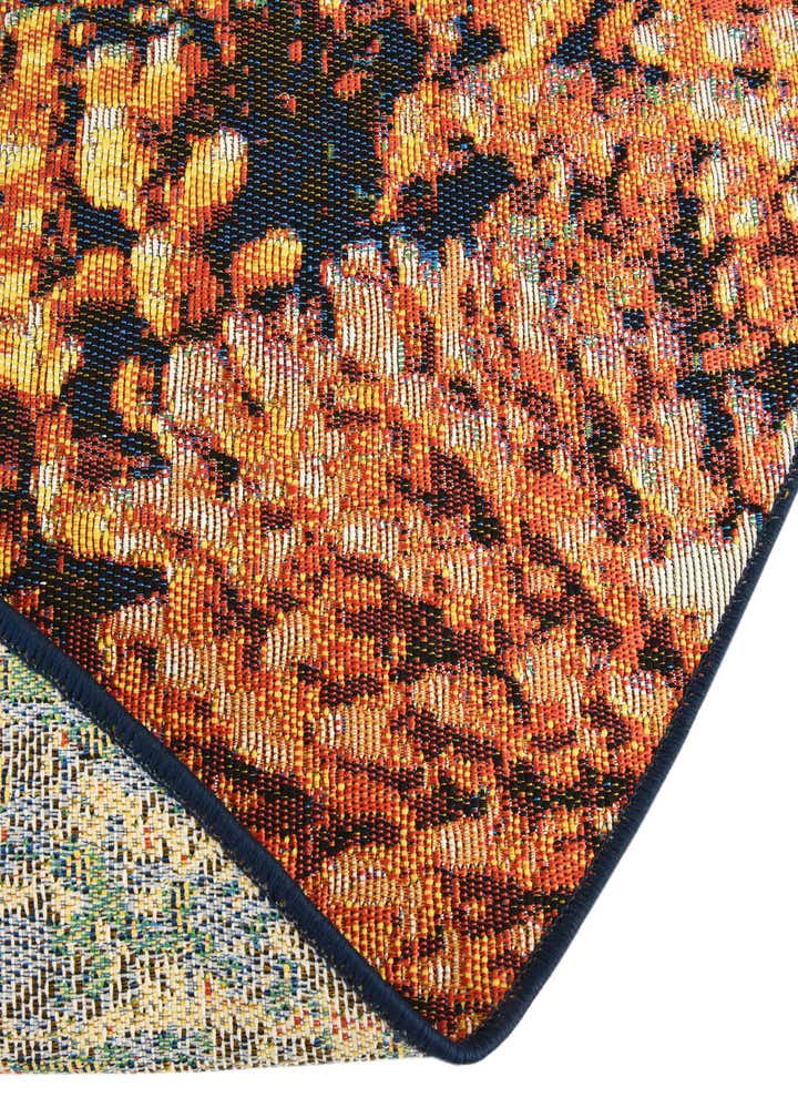 7' 10 x 7' 10 Easy-Clean Coastal Indoor / Outdoor Round Rug