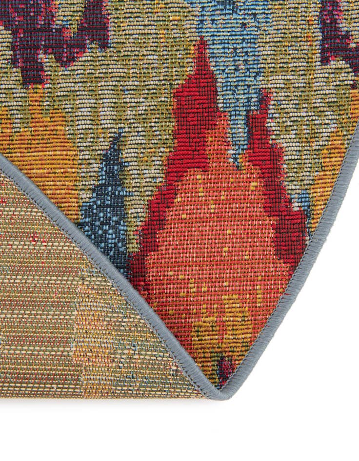 Detail image of 8' x 8' Easy-Clean Modern Indoor / Outdoor Round Rug