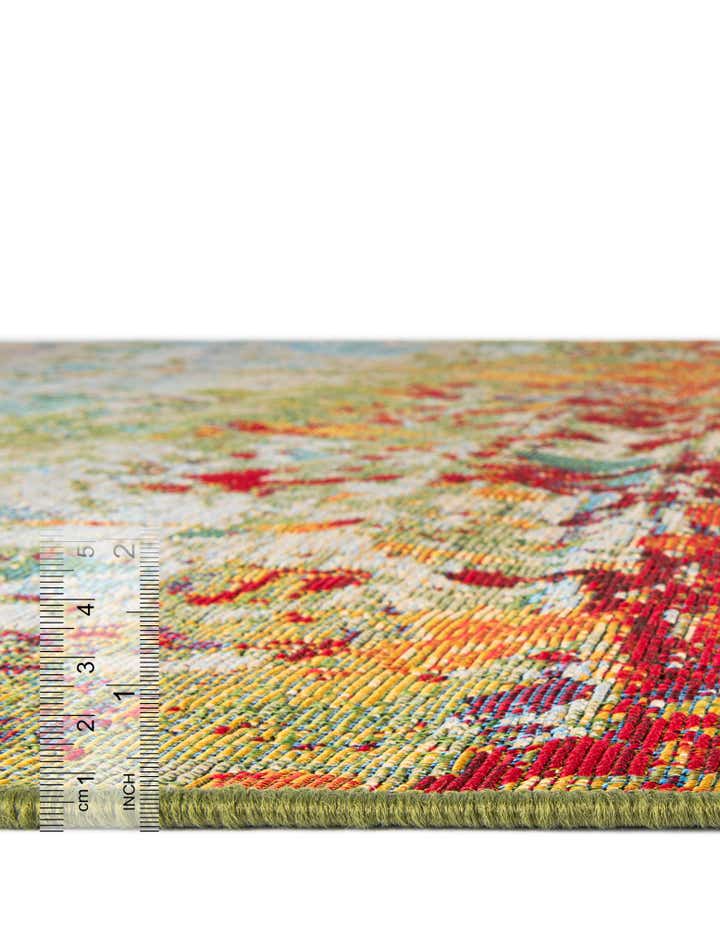 8' x 8' Easy-Clean Modern Indoor / Outdoor Round Rug