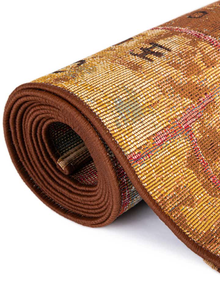 8' x 8' Easy-Clean Modern Indoor / Outdoor Round Rug