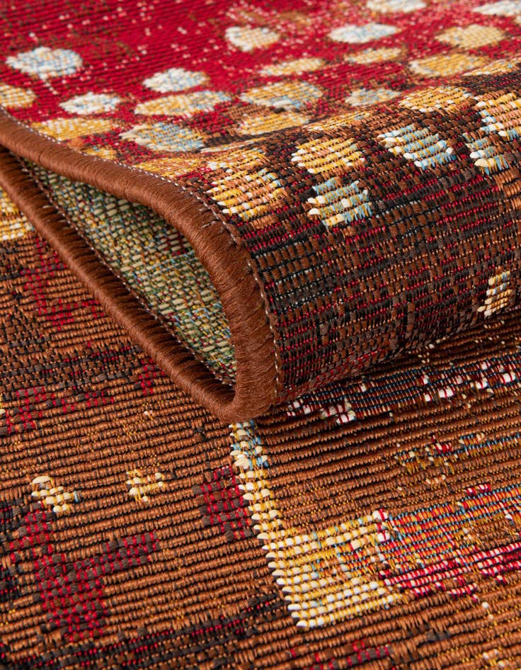 Detail image of 8' x 8'  Washable Modern Indoor / Outdoor Round Rug