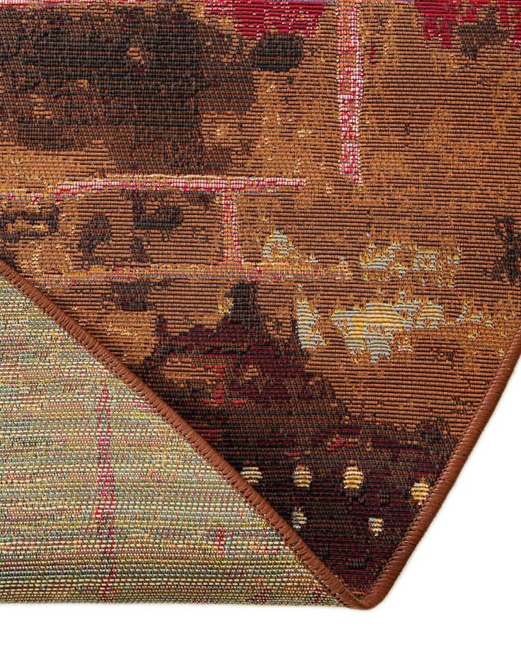 Detail image of 8' x 8'  Washable Modern Indoor / Outdoor Round Rug