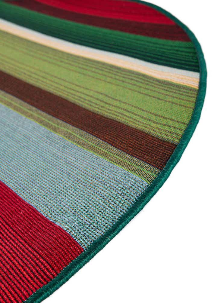 4' x 4' Easy-Clean Modern Indoor / Outdoor Round Rug