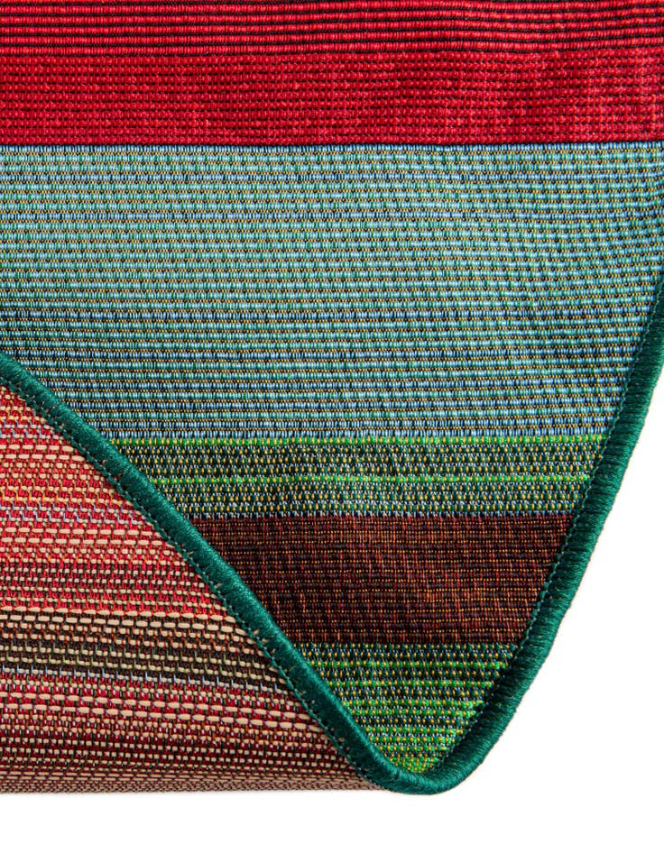 Detail image of 4' x 4' Easy-Clean Modern Indoor / Outdoor Round Rug