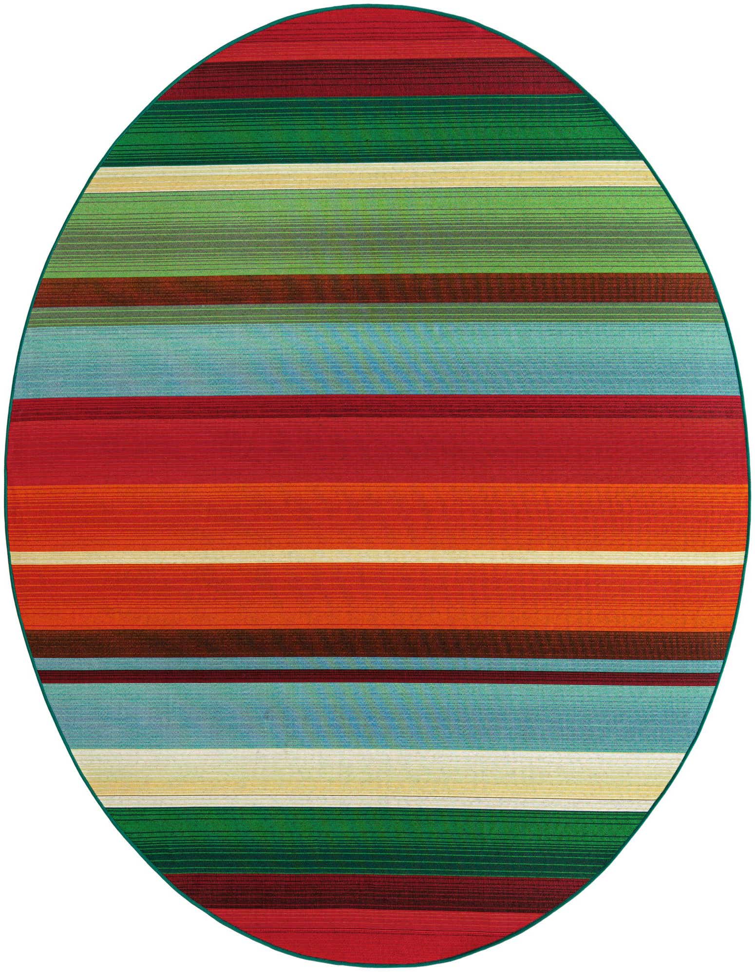 7' 10 x 7' 10 Easy-Clean Modern Indoor / Outdoor Round Rug