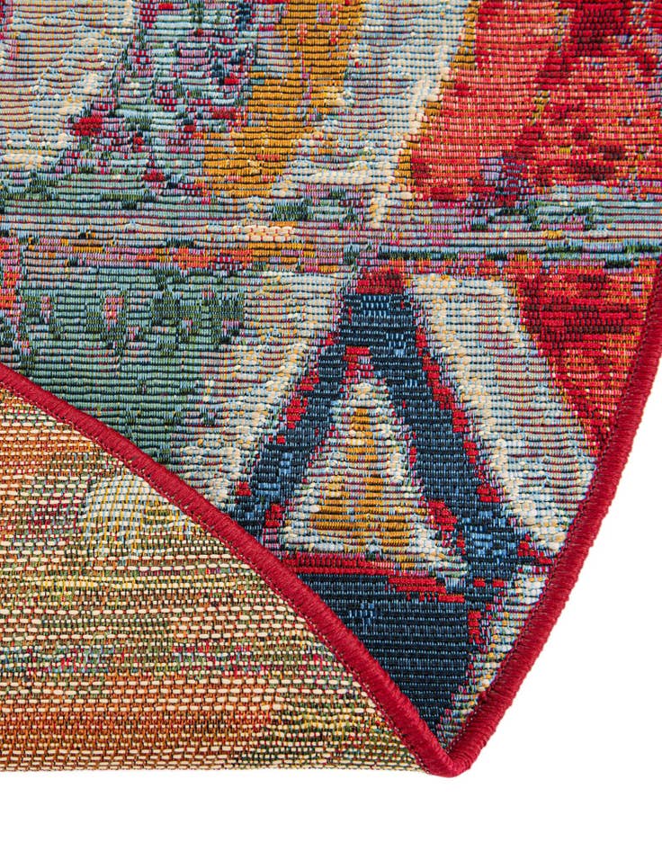 Detail image of 6' x 6' Easy-Clean Modern Indoor / Outdoor Round Rug