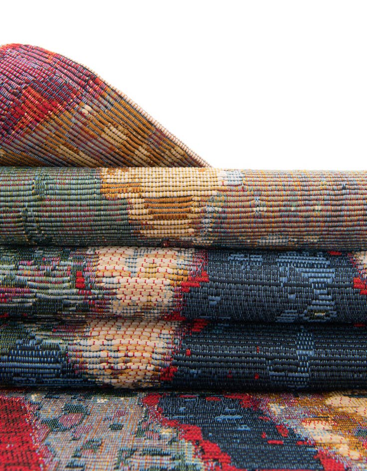 Detail image of 6' x 6' Easy-Clean Modern Indoor / Outdoor Round Rug