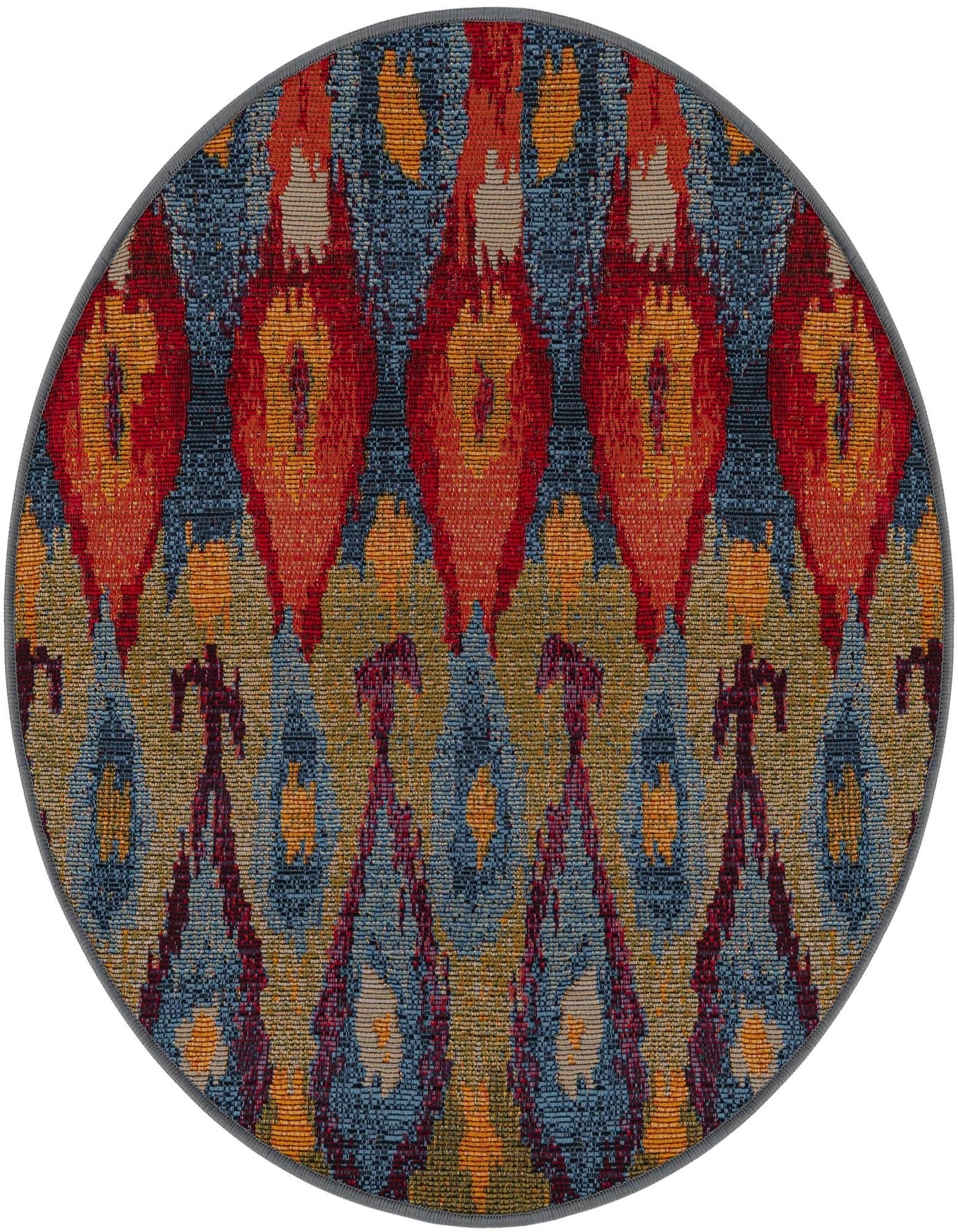 2' 7 x 2' 7 Easy-Clean Modern Indoor / Outdoor Round Rug