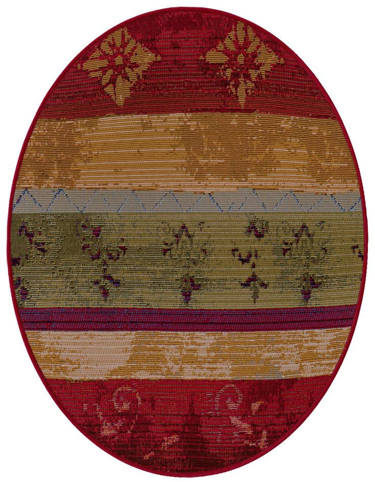 Detail image of 2' 7 x 2' 7 Easy-Clean Modern Indoor / Outdoor Round Rug