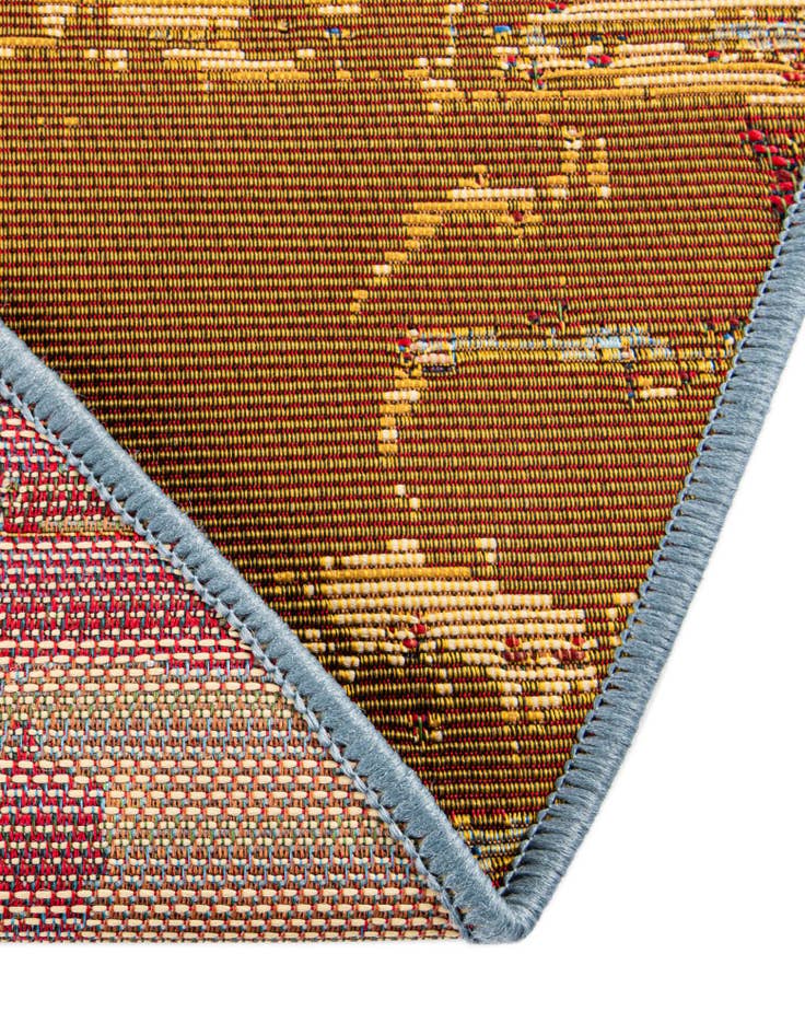 Detail image of 8' x 8'  Washable Modern Indoor / Outdoor Round Rug