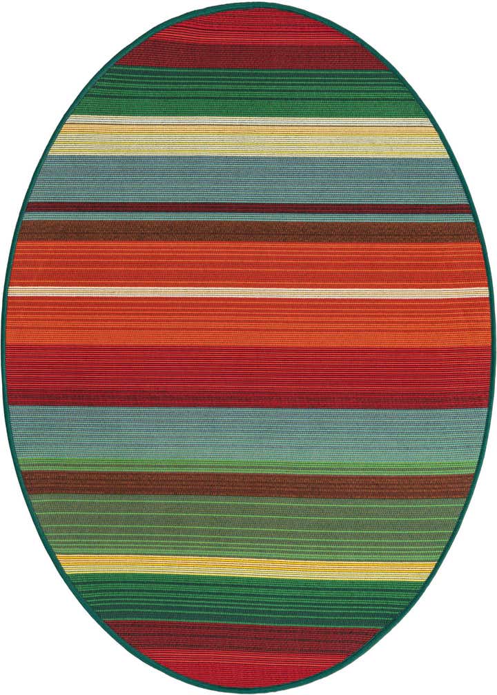 3' x 3' Easy-Clean Modern Indoor / Outdoor Round Rug