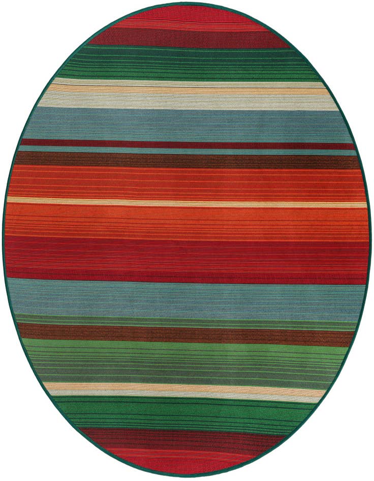 Detail image of 4' x 4' Easy-Clean Modern Indoor / Outdoor Round Rug