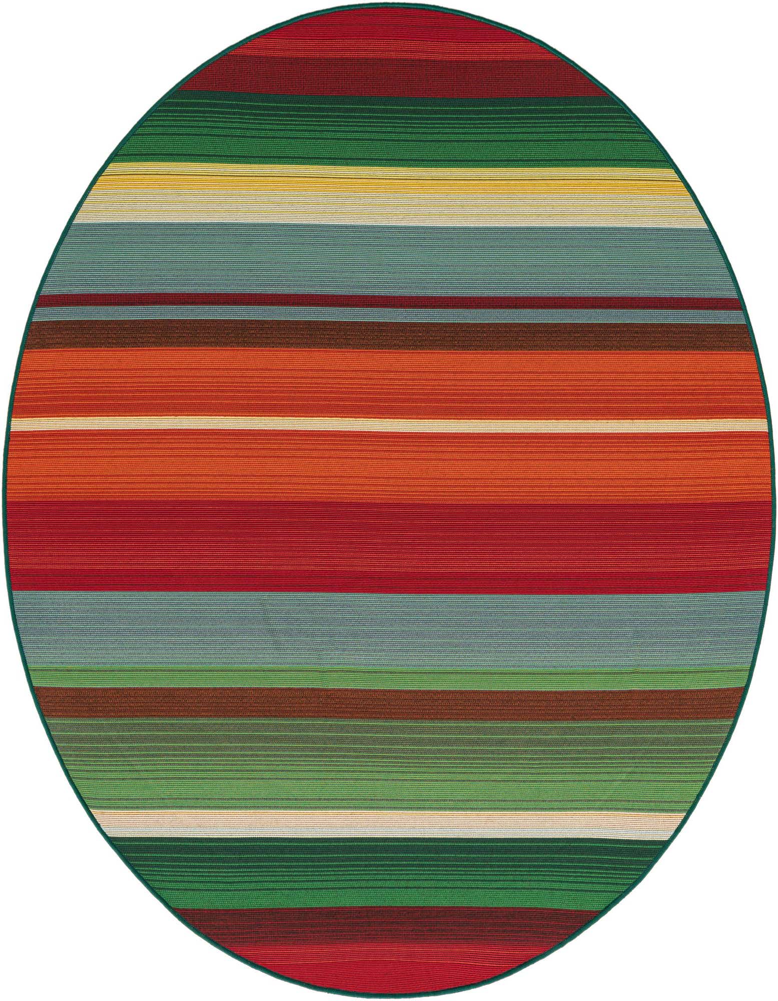 5' x 5' Easy-Clean Modern Indoor / Outdoor Round Rug