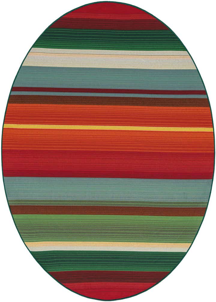 6' x 6' Easy-Clean Modern Indoor / Outdoor Round Rug