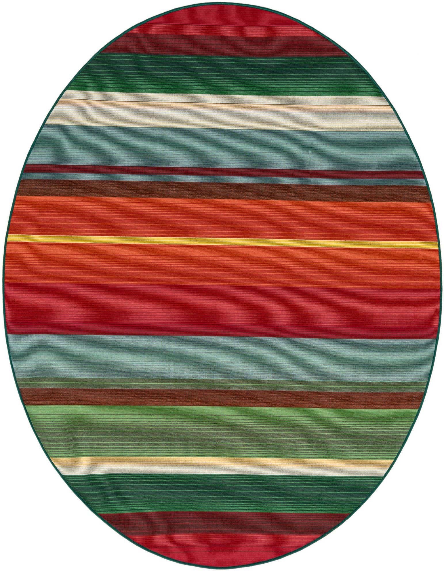 6' x 6' Easy-Clean Modern Indoor / Outdoor Round Rug