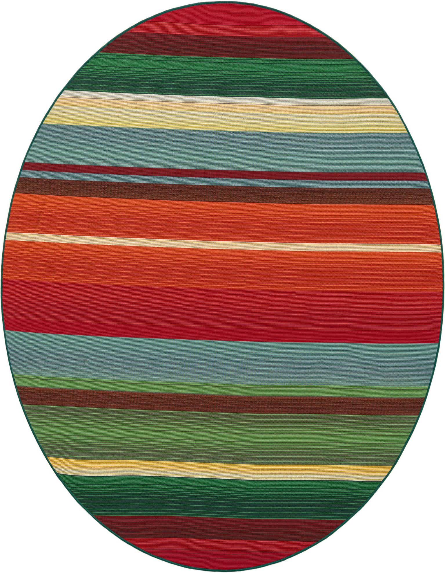 7' x 7' Easy-Clean Modern Indoor / Outdoor Round Rug