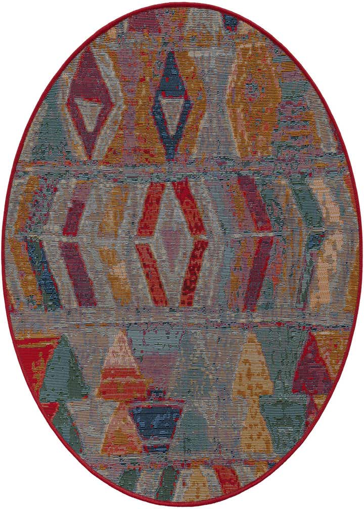 3' x 3' Easy-Clean Modern Indoor / Outdoor Round Rug