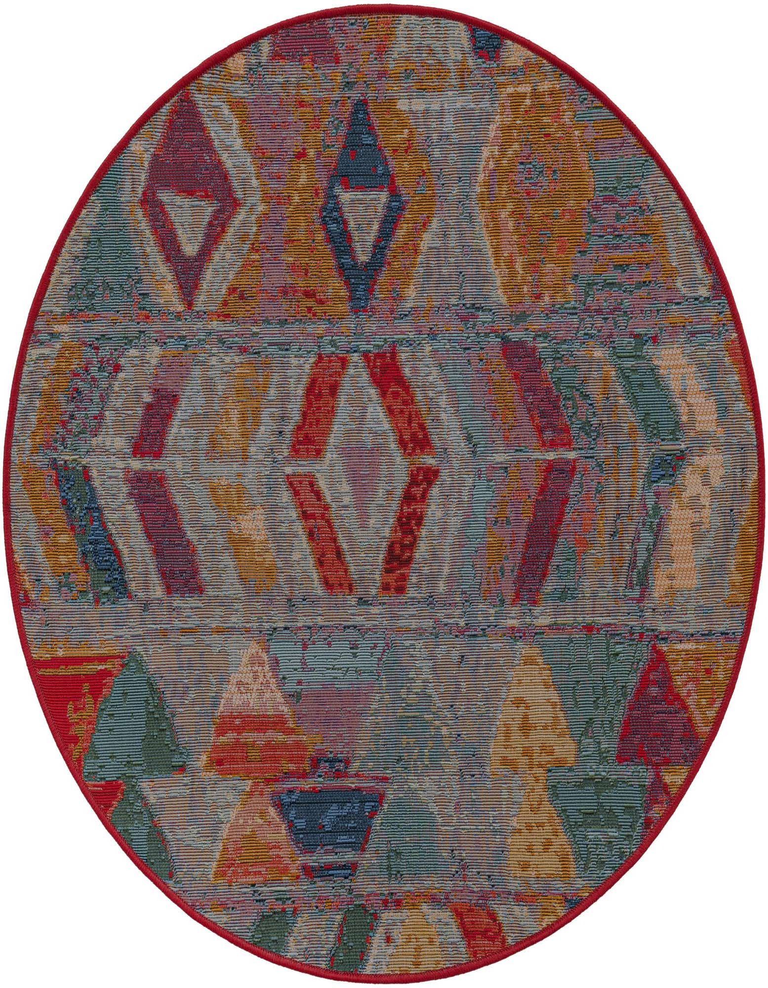 3' x 3' Easy-Clean Modern Indoor / Outdoor Round Rug