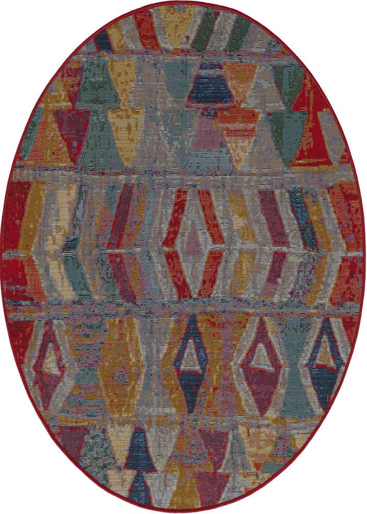 4' x 4' Easy-Clean Modern Indoor / Outdoor Round Rug