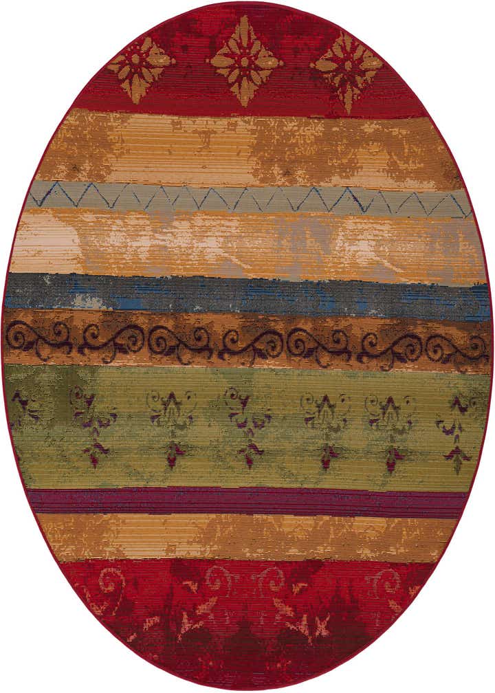 6' x 6' Easy-Clean Modern Indoor / Outdoor Round Rug