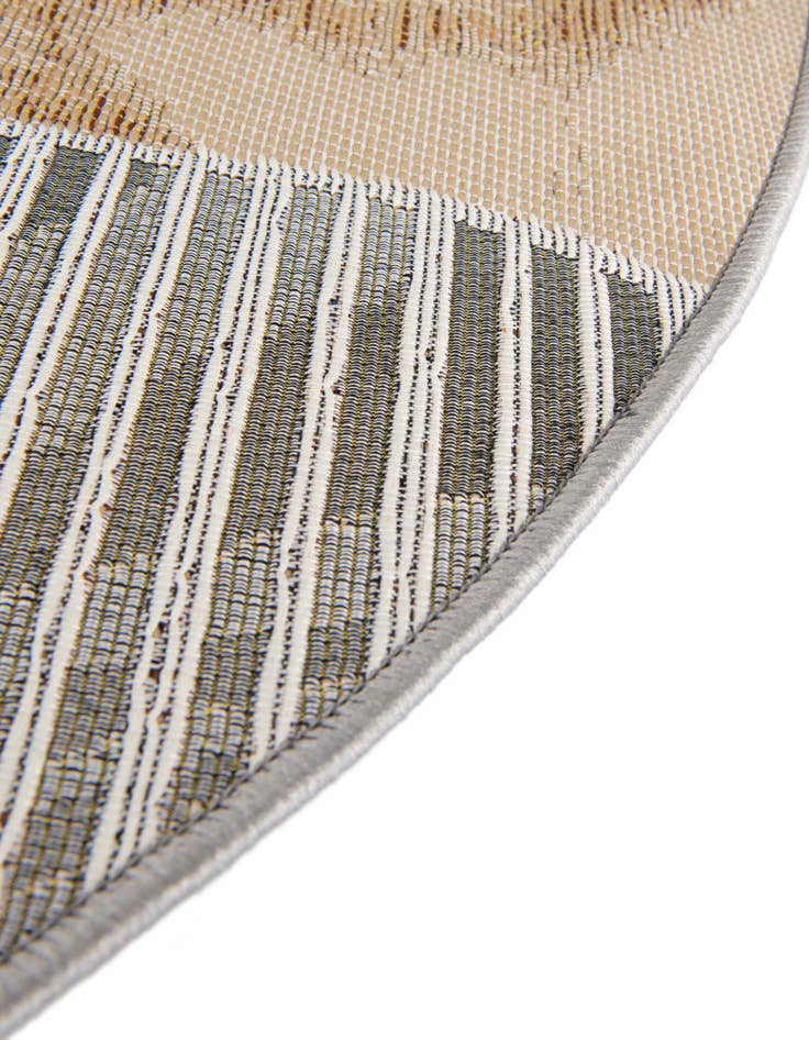 Detail image of 10' x 10' Easy-Clean Modern Indoor / Outdoor Round Rug