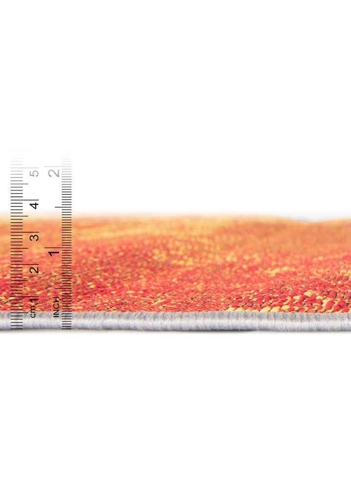 5' 3 x 5' 3 Easy-Clean Modern Indoor / Outdoor Round Rug