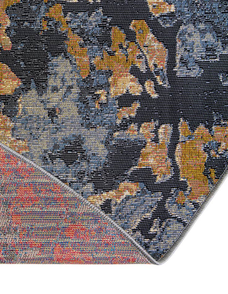 Detail image of 3' 3 x 3' 3 Easy-Clean Modern Indoor / Outdoor Round Rug