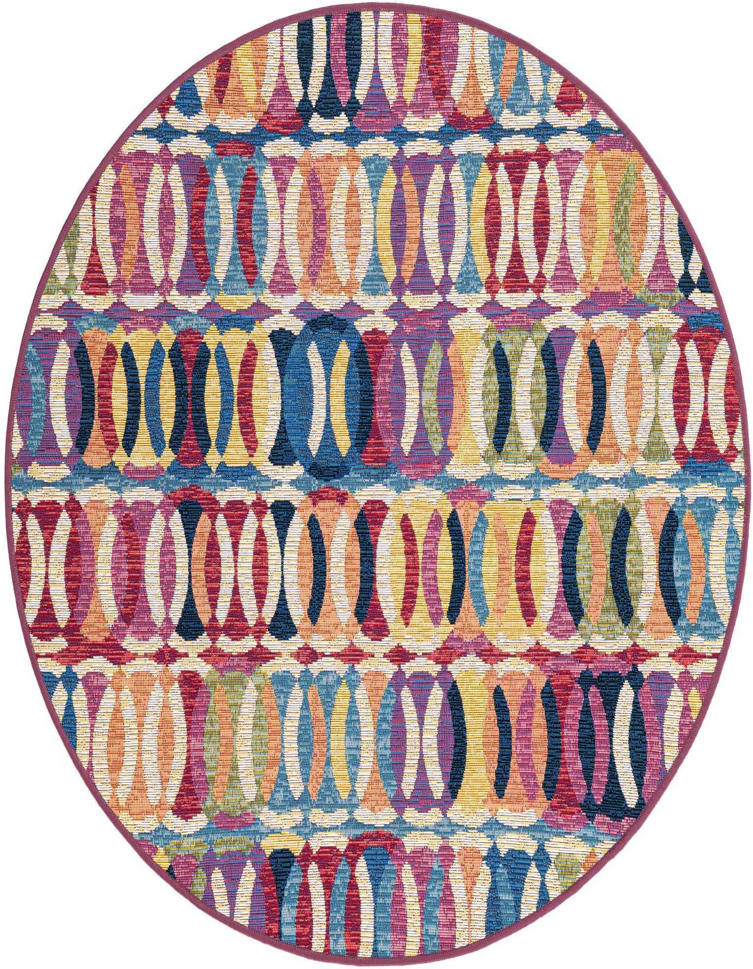 4' x 4' Easy-Clean Modern Indoor / Outdoor Round Rug