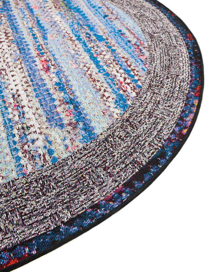 3' x 3' Easy-Clean Modern Indoor / Outdoor Round Rug