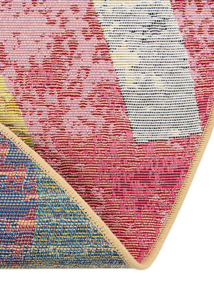 7' 10 x 7' 10 Easy-Clean Modern Indoor / Outdoor Round Rug