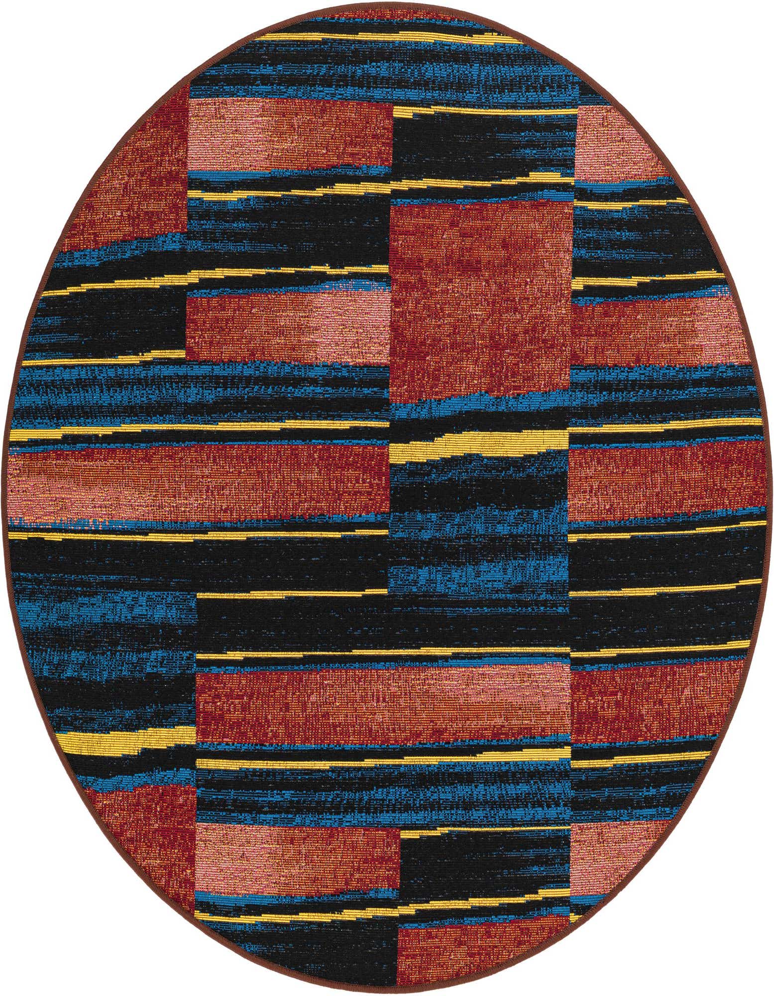 4' x 4' Easy-Clean Modern Indoor / Outdoor Round Rug