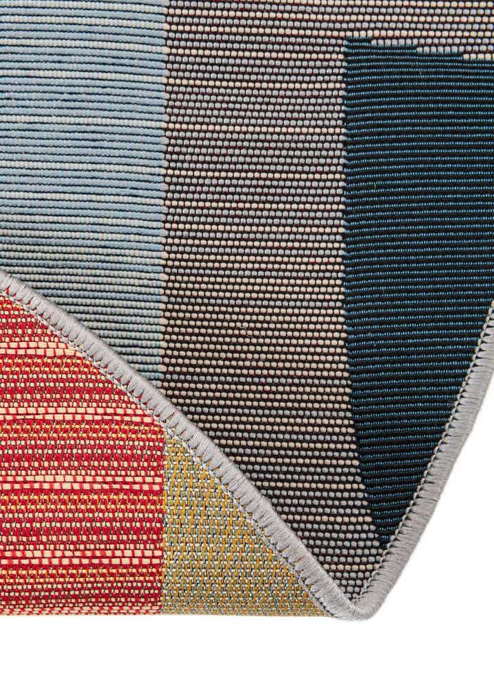 3' x 3' Easy-Clean Modern Indoor / Outdoor Round Rug