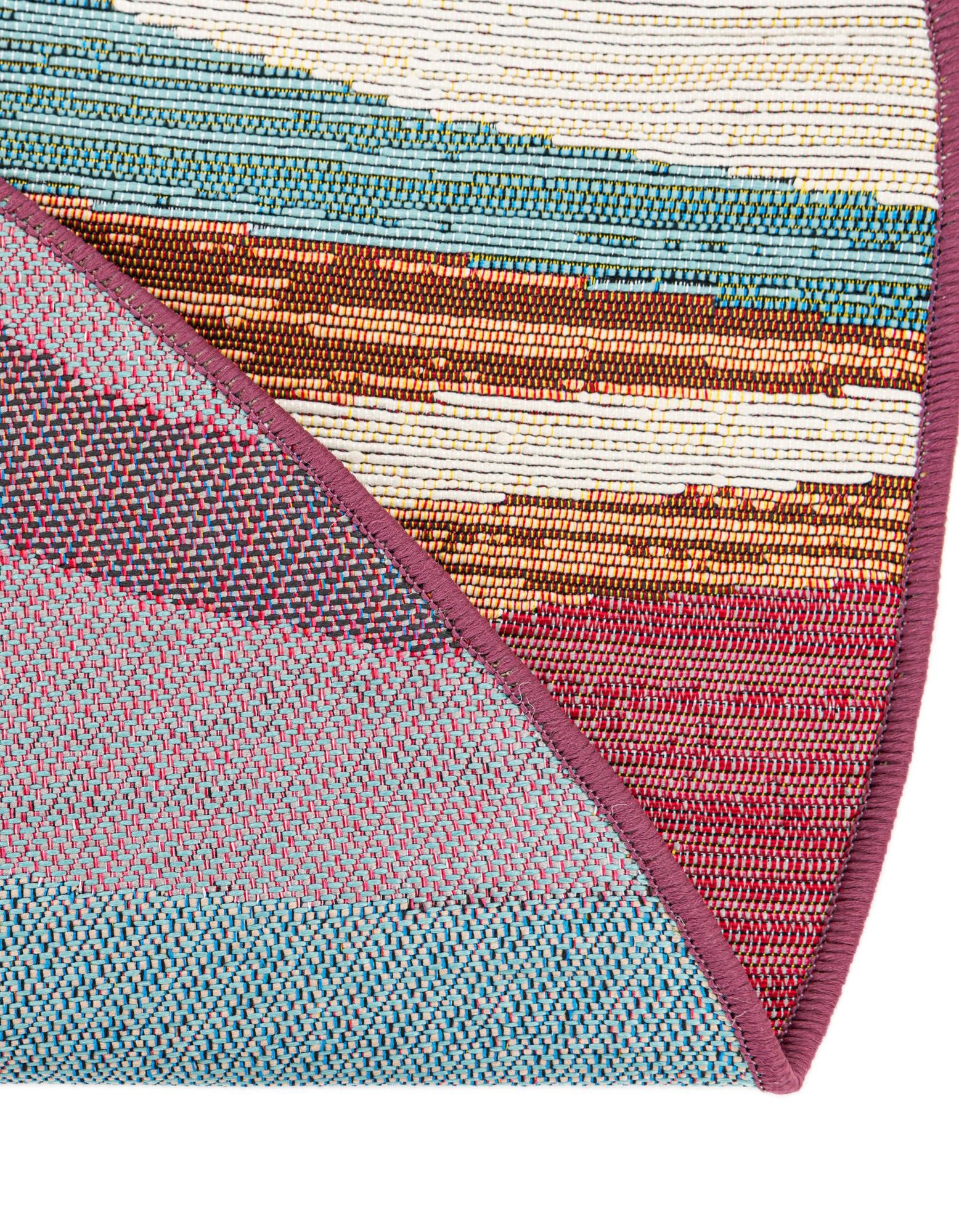 3' x 3' Easy-Clean Modern Indoor / Outdoor Round Rug
