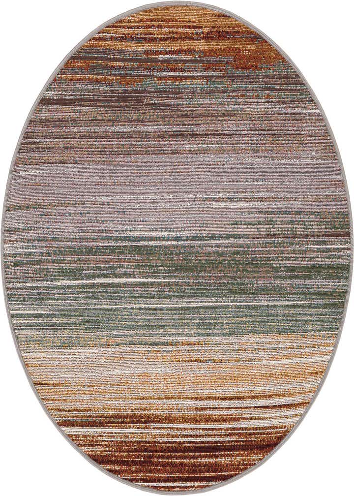 3' x 3' Easy-Clean Modern Indoor / Outdoor Round Rug