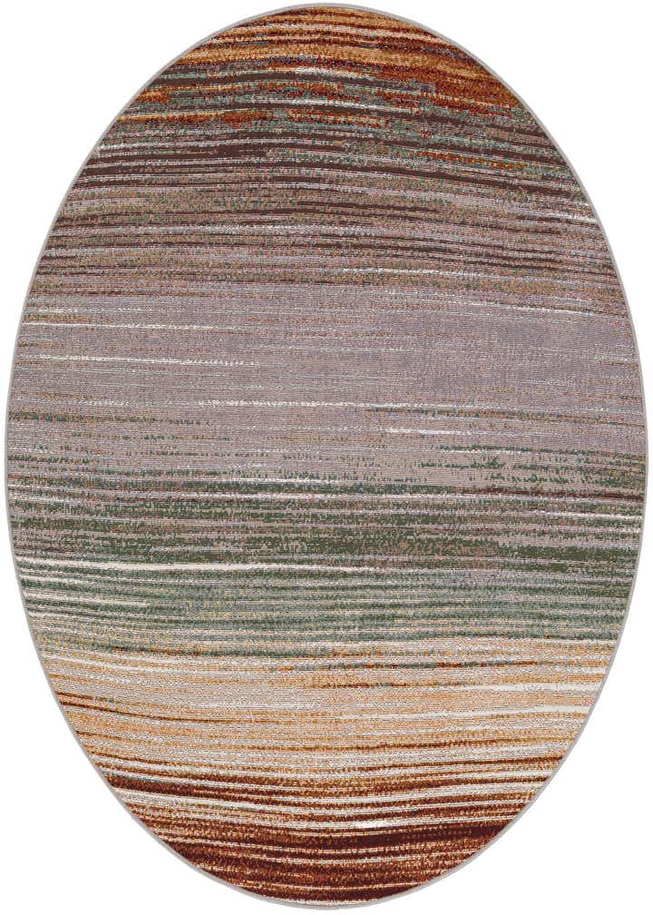 5' x 5' Easy-Clean Modern Indoor / Outdoor Round Rug